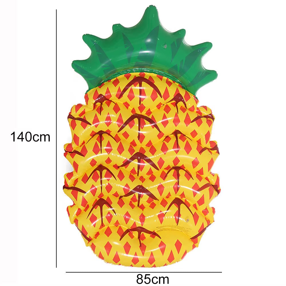 Inflatable Giant Pool Float Air Mattress Floating Row Water Toys Watermelon Pizza Beach Swimming Ring Floatie Mat for Kids Adult
