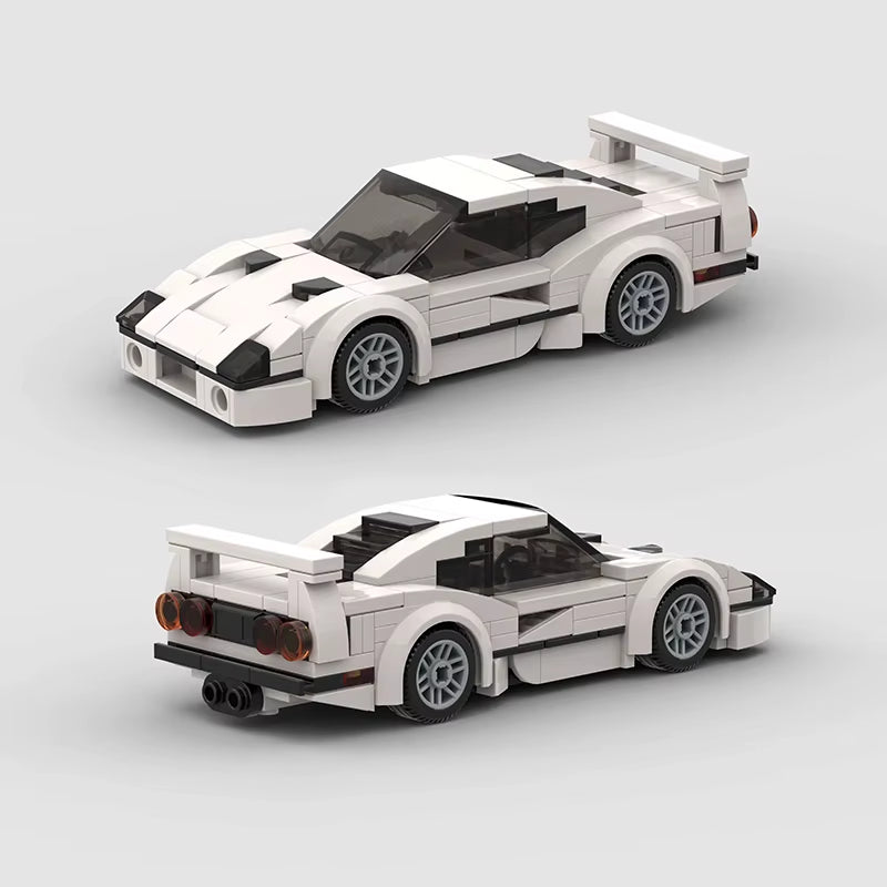 MOC City Speed Champion Sports Car F40 Building Blocks Technique F1 Voiture Vehicle Educational Construction Toys for Kids Gift