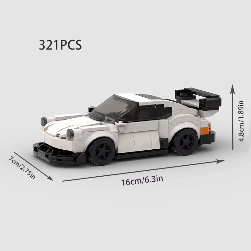 MOC Model City Racing Car Speed Champions Sports Building Blocks Bricks Sets Technique Supercar Racers Vehicles Kits Toys Gift