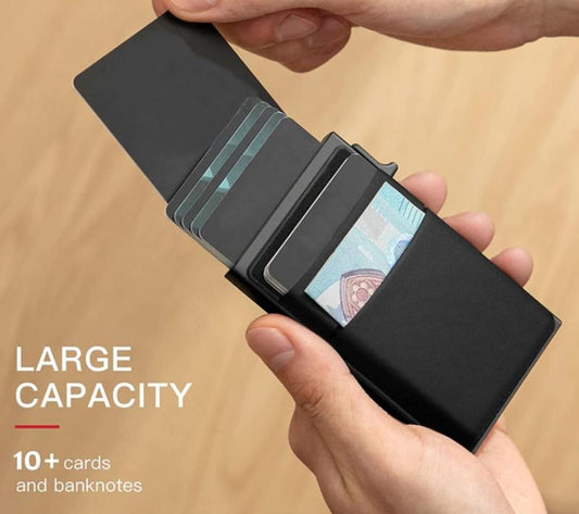 Men'S Minimalist Casual Plain Slim Cardholder, Business - Style Card Wallet for Men, Portable Solid Multi - Card Carrier for Office & Everyday Use Compact Storage Organizer, Cash Slot