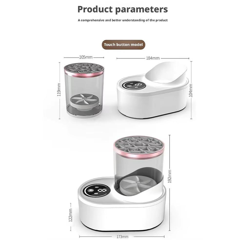 Electric Makeup Brush Cleaner Rechargeable Makeup Brushes Portable USB Cleaning Tool Automatic Makeup Brush Cleaning Stand Devic
