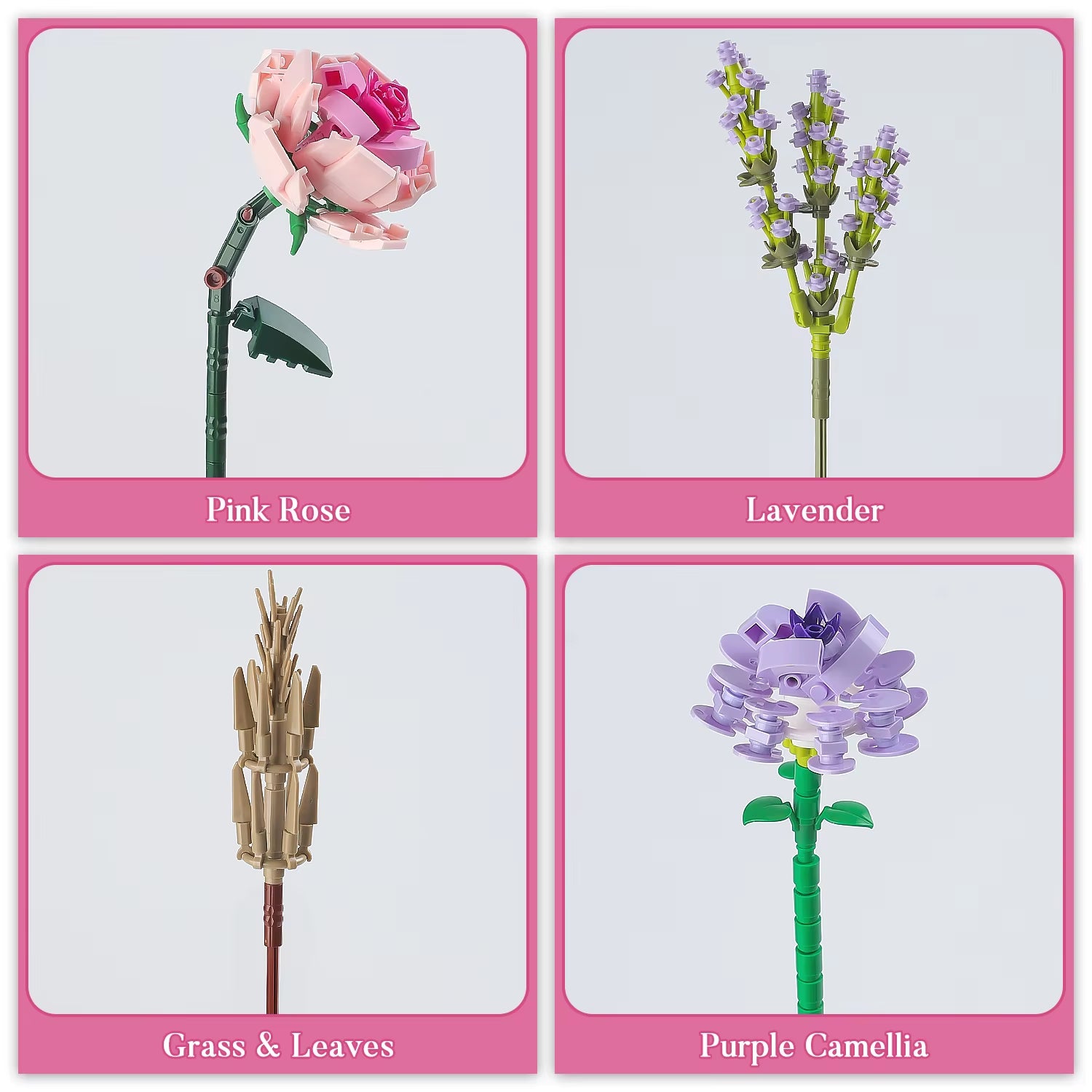 Toylinx Flowers Bouquet Building Blocks Ideas Simulation Model Bricks Home Decoration DIY Toys for Girls Gifts Christmas