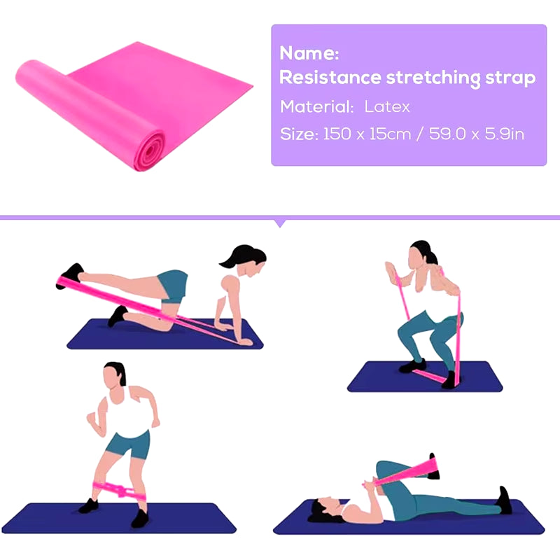 Yoga Starter Kit 5Pcs Yoga Equipment Set with Blocks Ball Stretching Strap Resistance Loop Pilates Exercise Band Home Fitness