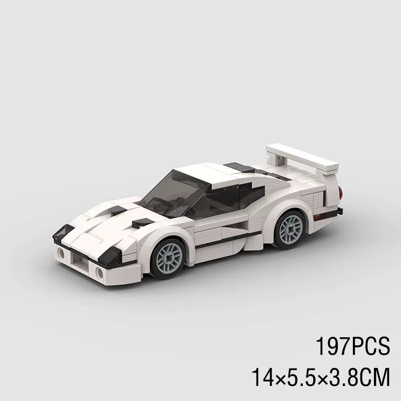 MOC City Speed Champion Sports Car F40 Building Blocks Technique F1 Voiture Vehicle Educational Construction Toys for Kids Gift