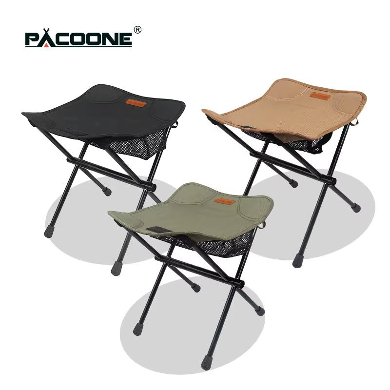 Camping Outdoor Folding Chair Aluminum Alloy Ultralight Small Mazar Fishing Stools BBQ Bench Mini Portable Train Chairs