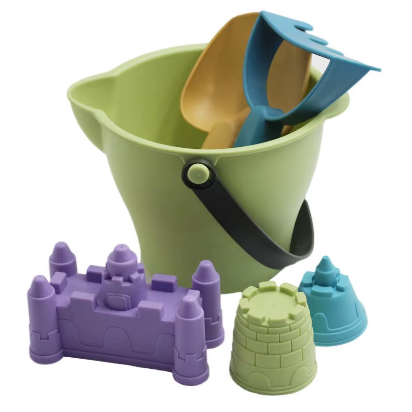 Summer Beach Toy for Kids Soft Silicone Sandbox Set Beach Game Toy for Send Children Beach Play Sand Water Play Tools Beach Cart