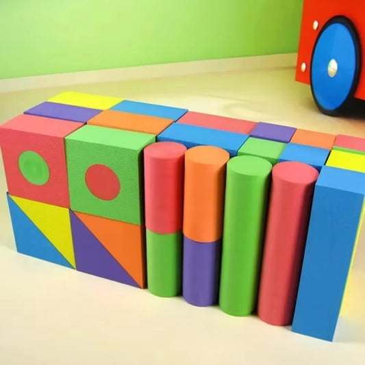 50Pcs EVA Large Safe Building Blocks Big Foam Colorful Construction Toys Kids Learning Educational Toy EVA Construction Set 2025