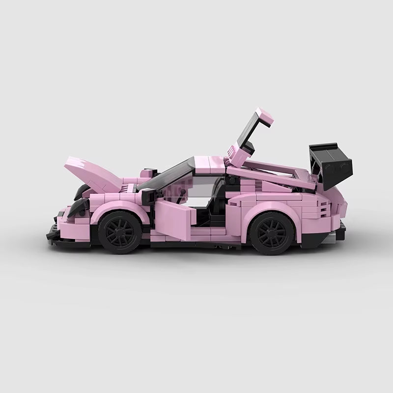 NEW MOC RWB Wide Speed Champions Racer Cars City Sports Vehicle Model Building Blocks Supercar Creative Children Toys Gift Boys