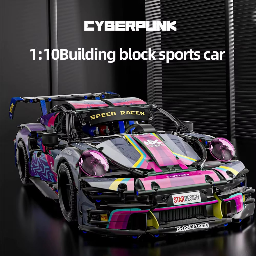 1611PCS Sports Car Building Blocks Toys Boys or Adults Kits,1:10 MOC Building Set Raceing Car Model,Cars for Boys No Box