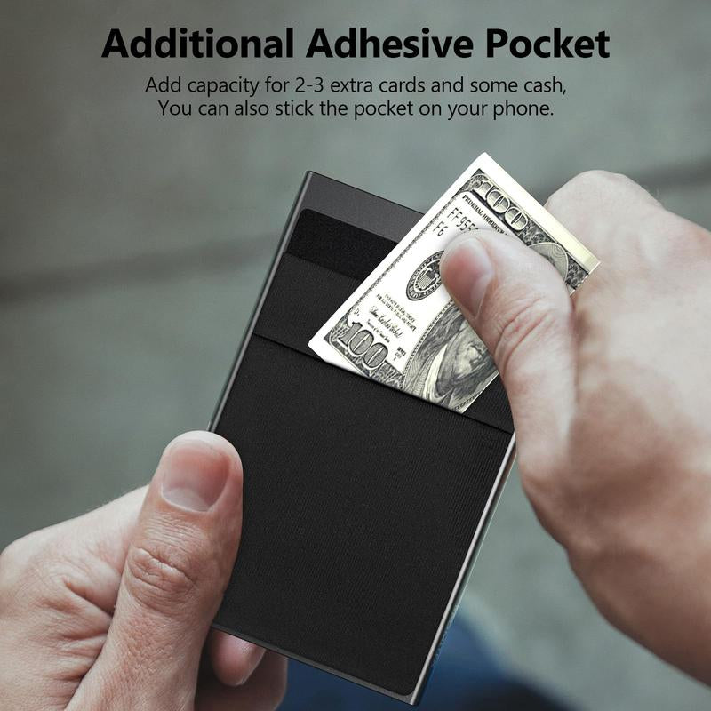 Men'S Minimalist Casual Plain Slim Cardholder, Business - Style Card Wallet for Men, Portable Solid Multi - Card Carrier for Office & Everyday Use Compact Storage Organizer, Cash Slot