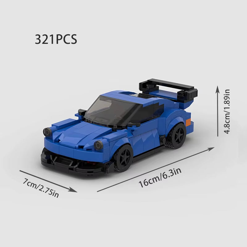 MOC Model City Racing Car Speed Champions Sports Building Blocks Bricks Sets Technique Supercar Racers Vehicles Kits Toys Gift