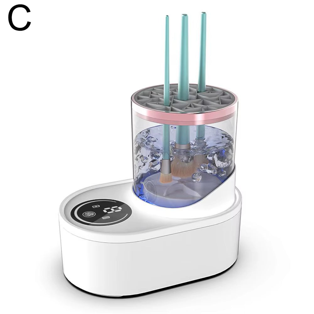 Electric Makeup Brush Cleaner Rechargeable Makeup Brushes Portable USB Cleaning Tool Automatic Makeup Brush Cleaning Stand Devic