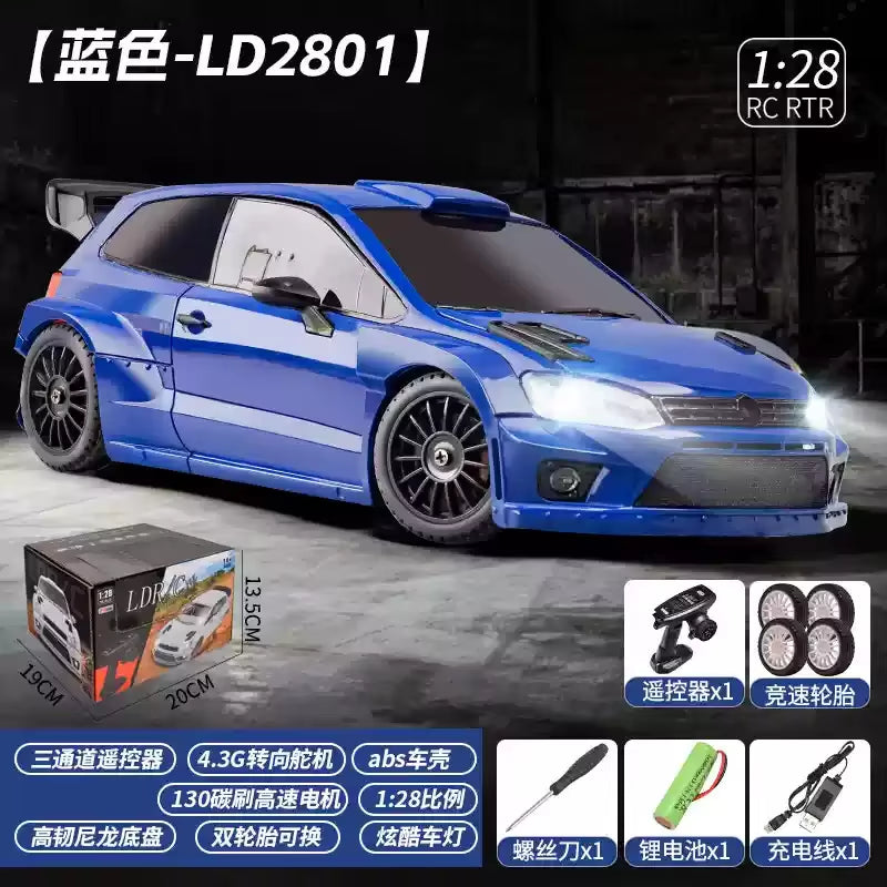 2025 NEW LD2802 LD2803 LD2804 LD2801 1/28 4WD RC Drift Car Proportional Steering LED Headlights 2.4G Toys for Kids