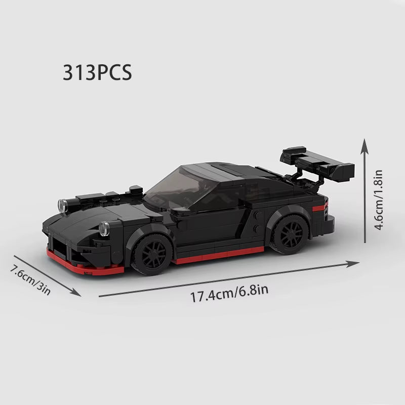 MOC Model City Racing Car Speed Champions Sports Building Blocks Bricks Sets Technique Supercar Racers Vehicles Kits Toys Gift